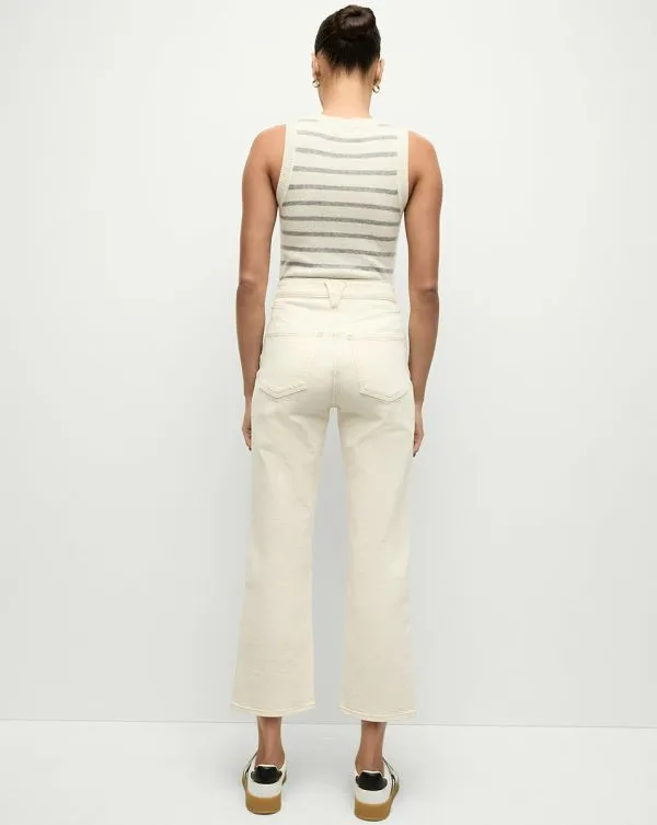 Dylan StraightLeg Jean Ecru Women Veronica Beard Jeans