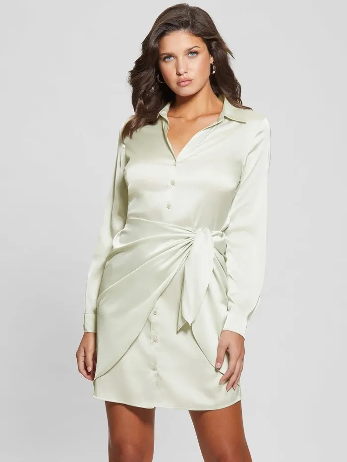 Eco Alya Dress Tweener Green Dresses and Jumpsuits GUESS Women