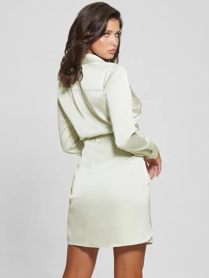 Eco Alya Dress Tweener Green Dresses and Jumpsuits GUESS Women Eco Alya Dress Tweener Green Dresses and Jumpsuits GUESS Women