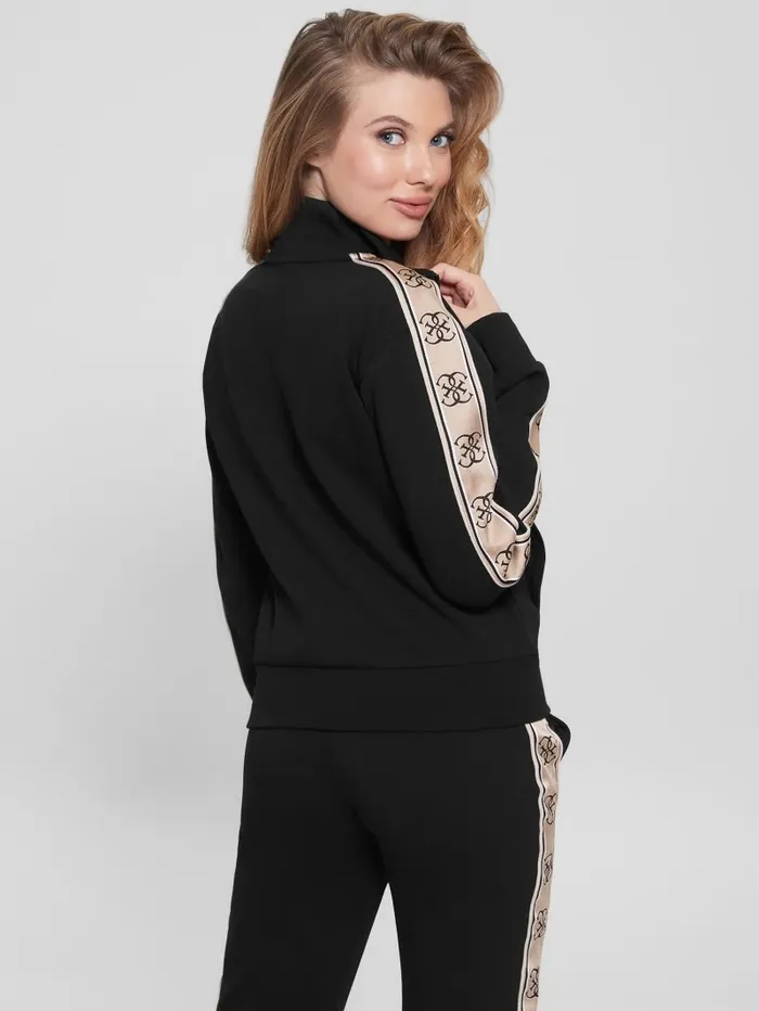 Eco Britney FullZip Sweatshirt Black Activewear GUESS Women Eco Britney FullZip Sweatshirt Black Activewear GUESS Women