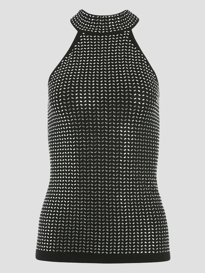 Eco Celeste Mirror Sweater Top Black Tops GUESS Women Eco Celeste Mirror Sweater Top Black Tops GUESS Women