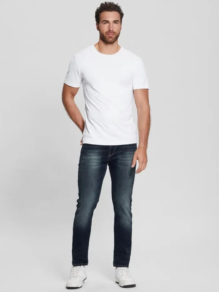 Eco Dark Slim Tapered Denim Jeans Palisades 2 Men Jeans and Denim GUESS