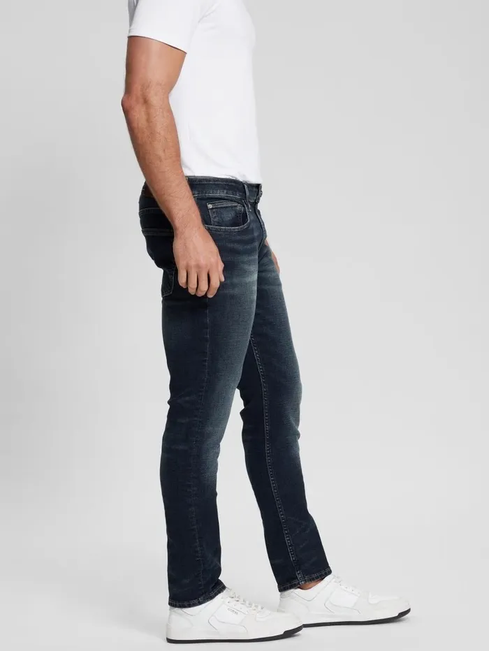 Eco Dark Slim Tapered Denim Jeans Palisades 2 Men Jeans and Denim GUESS
