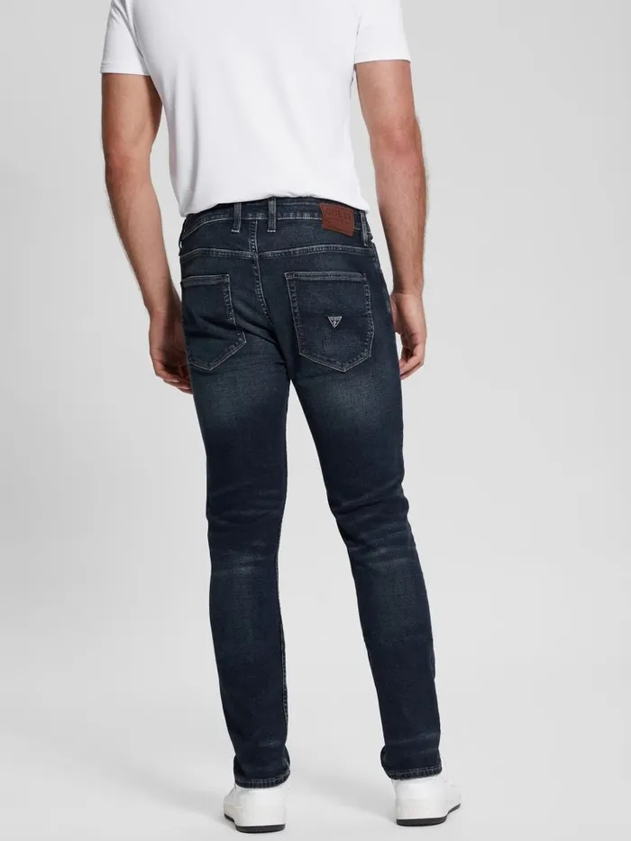 Eco Dark Slim Tapered Denim Jeans Palisades 2 Men Jeans and Denim GUESS