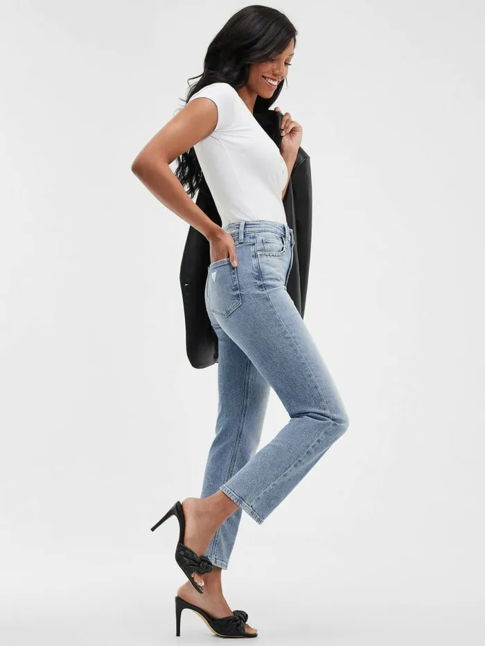 Eco Girly Crystal Straight Jeans Feel Pretty Women Jeans and Denim GUESS Eco Girly Crystal Straight Jeans Feel Pretty Women Jeans and Denim GUESS