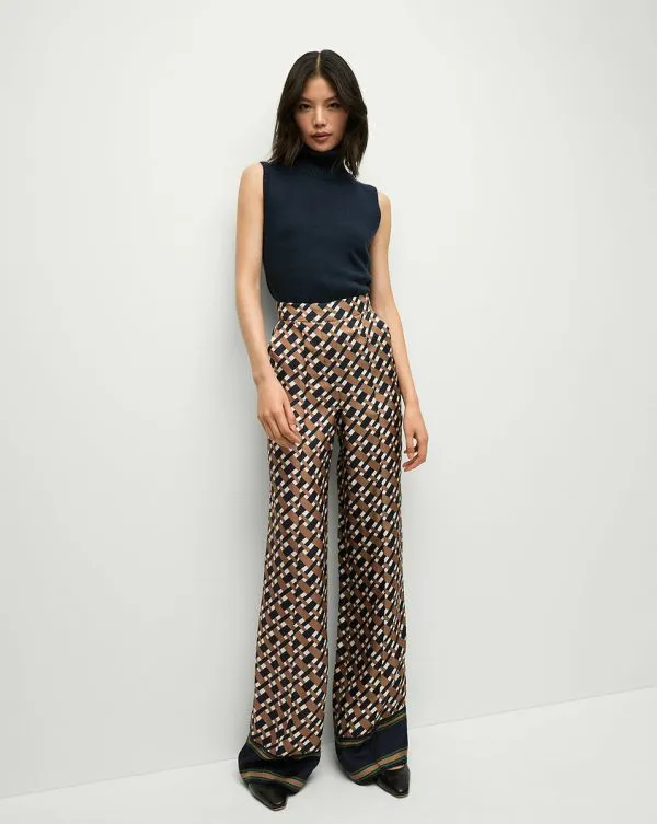 Edia Pant Navyandacorn Women Veronica Beard Pants