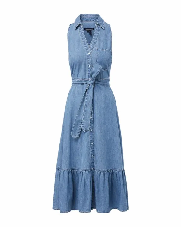 Edwina Denim Shirtdress Iceberg Women Veronica Beard Dresses Edwina Denim Shirtdress Iceberg Women Veronica Beard Dresses