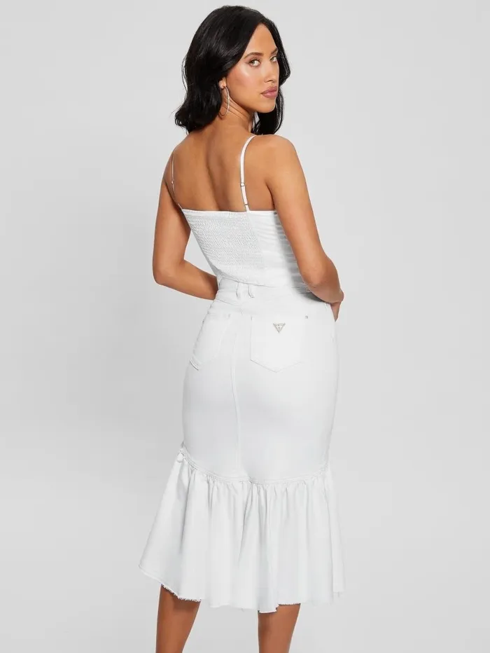 Emery Corset Top Pure White Tops GUESS Women Emery Corset Top Pure White Tops GUESS Women