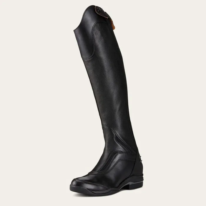 English Riding Boots Women Ariat V SPORT TALL ZIP Allover Black