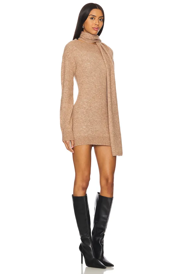 Etta Sweater Dress Oat Brown Women Lovers and Friends Sweaters and Knits Etta Sweater Dress Oat Brown Women Lovers and Friends Sweaters and Knits