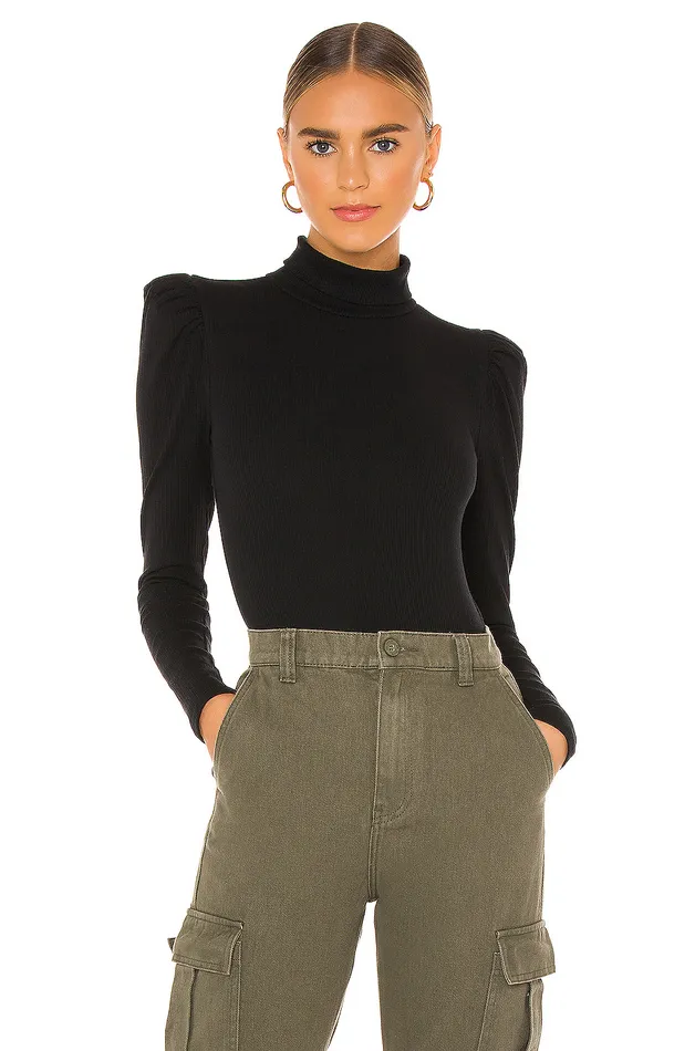 Evelyn Bodysuit Black Women Lovers and Friends Tops