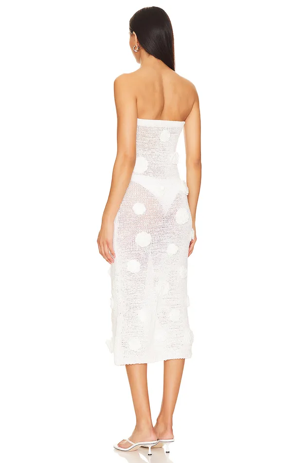 Everla Rosette Midi Dress Ivory Women Lovers and Friends Swimsuits and CoverUps Everla Rosette Midi Dress Ivory Women Lovers and Friends Swimsuits and CoverUps
