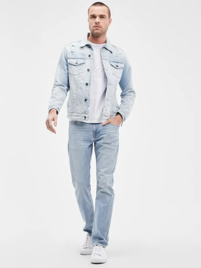 Faded Tapered Jeans Jackson Wash Men Jeans and Denim GUESS