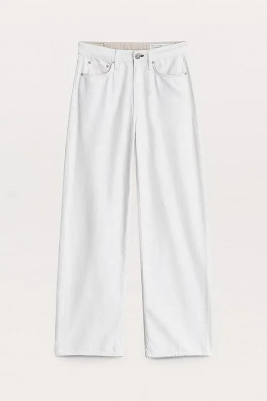 FeatherweightWideLeg and BarrelJewelry Featherweight Logan WideLeg Jean Ecru 8211 rag and bone WomenMen
