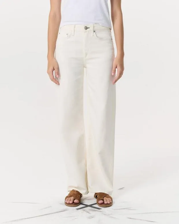 FeatherweightWideLeg and BarrelJewelry Featherweight Logan WideLeg Jean Ecru 8211 rag and bone WomenMen