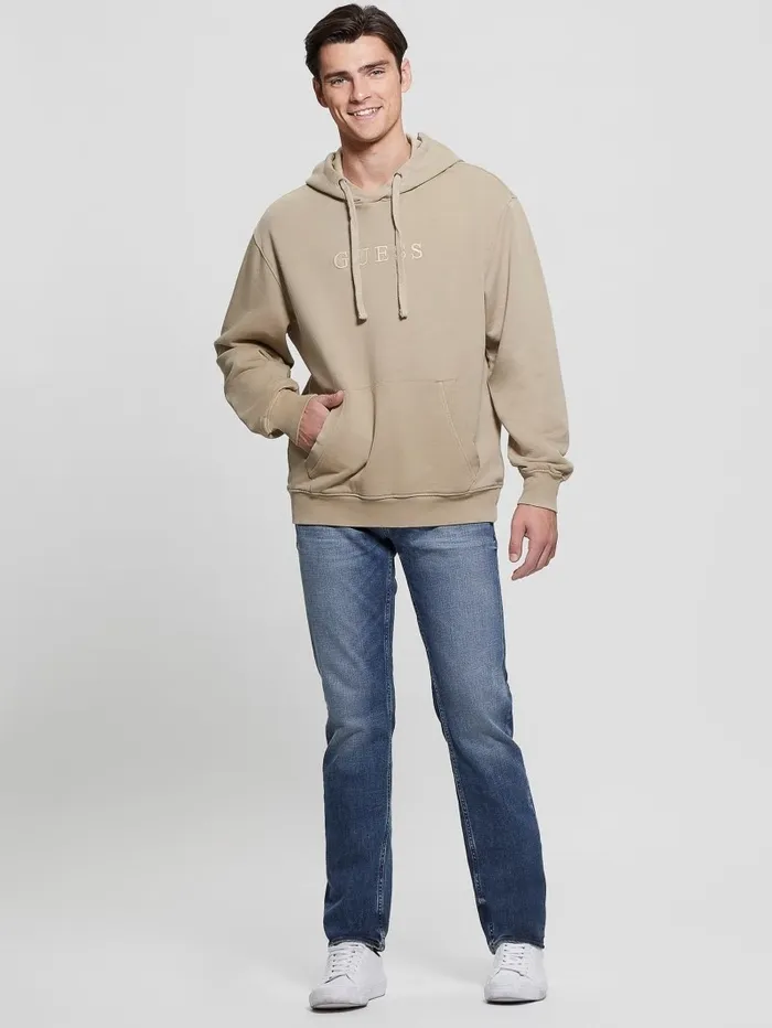 Finch French Terry Hoodie Neutral Sand Multi Hoodies and Sweaters GUESS Men