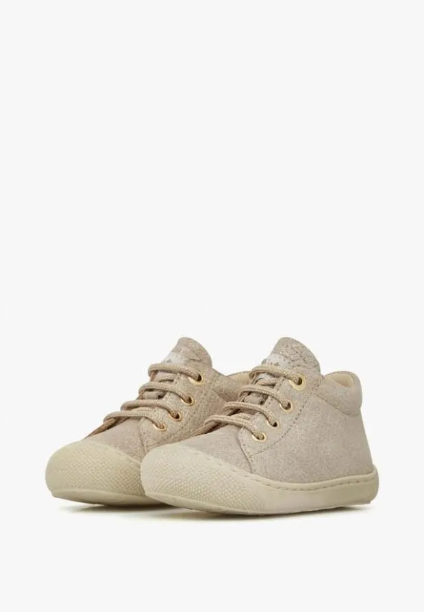 Flat Shoes Kids Naturino NATURINO COCOON Beigegold Flat Shoes Kids Naturino NATURINO COCOON Beigegold