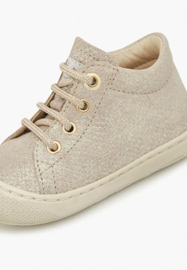 Flat Shoes Kids Naturino NATURINO COCOON Beigegold Flat Shoes Kids Naturino NATURINO COCOON Beigegold