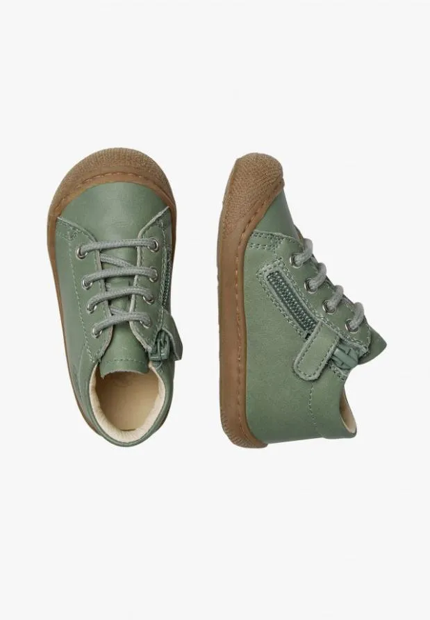 Flat Shoes Kids Naturino NATURINO COCOON ZIP Sage Flat Shoes Kids Naturino NATURINO COCOON ZIP Sage