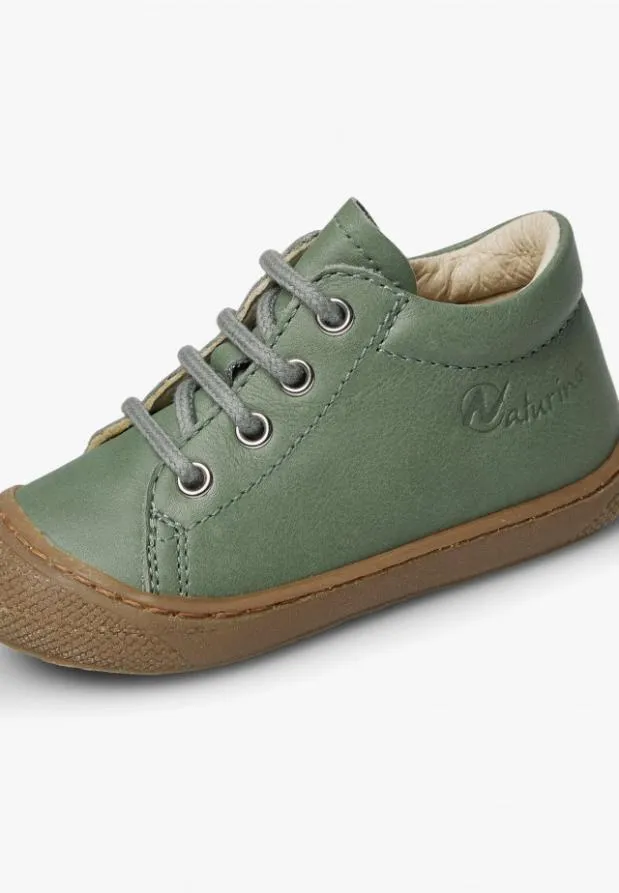 Flat Shoes Kids Naturino NATURINO COCOON ZIP Sage Flat Shoes Kids Naturino NATURINO COCOON ZIP Sage