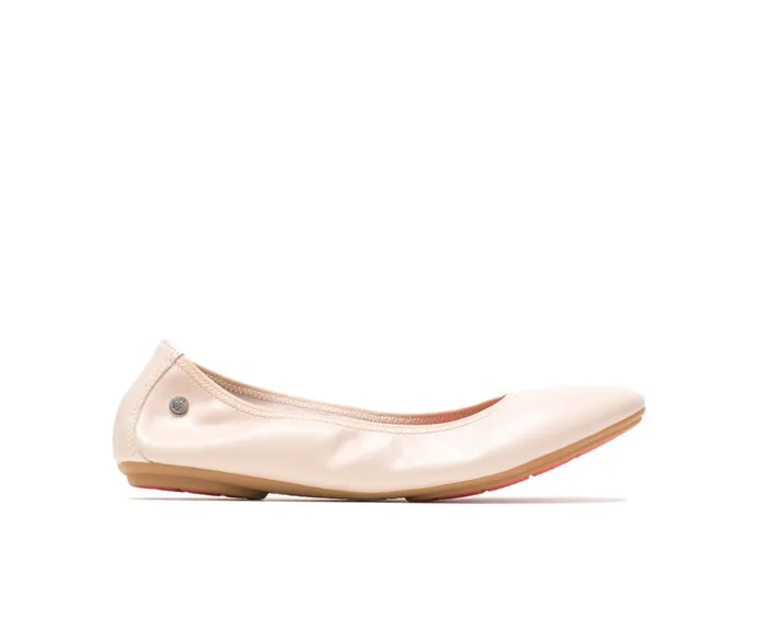 Flats and SlipOns Hush Puppies Women Chaste Ballet Nude Leather
