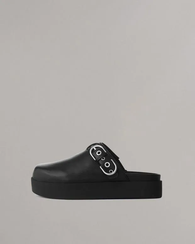 Flats rag and bone Women Geo Platform Mules Black