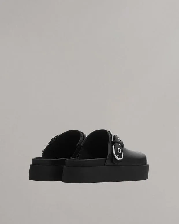 Flats rag and bone Women Geo Platform Mules Black