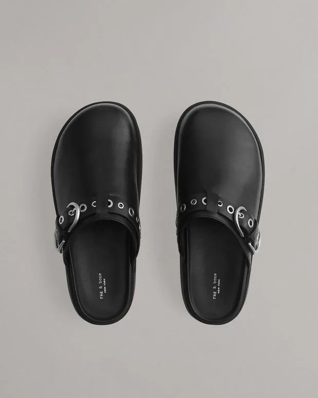 Flats rag and bone Women Geo Platform Mules Black
