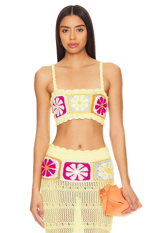 Florence Top Yellow Multi Women Lovers and Friends Tops