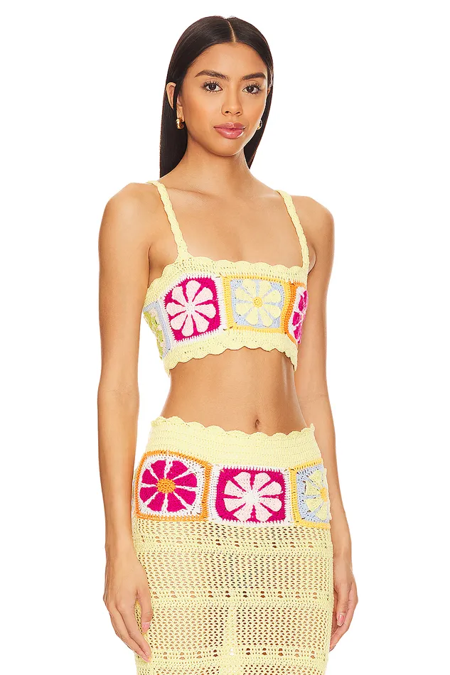 Florence Top Yellow Multi Women Lovers and Friends Tops Florence Top Yellow Multi Women Lovers and Friends Tops