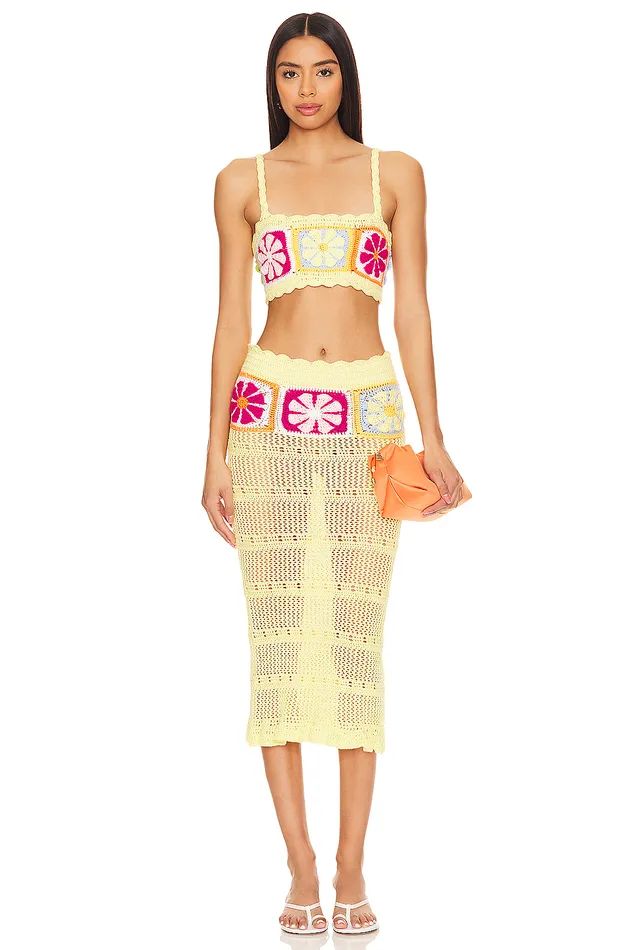 Florence Top Yellow Multi Women Lovers and Friends Tops Florence Top Yellow Multi Women Lovers and Friends Tops