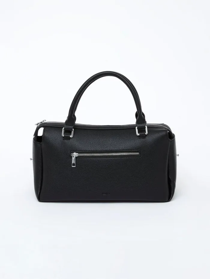 French Connection Bags and Purses Jeenaa X Textured Bowling Bag Textured Black 8211 Woman