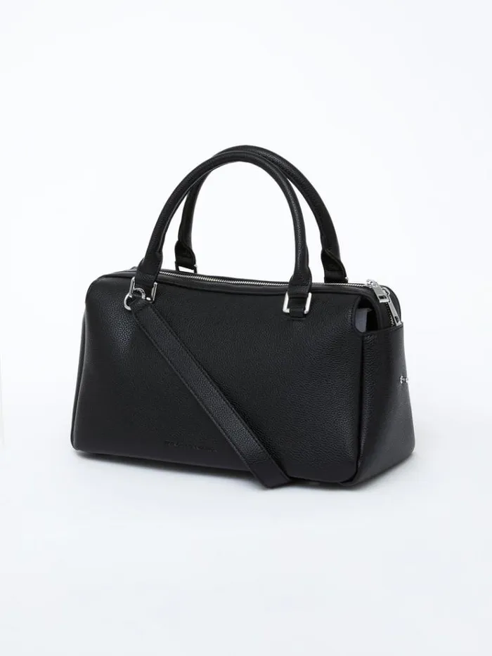 French Connection Bags and Purses Jeenaa X Textured Bowling Bag Textured Black 8211 Woman