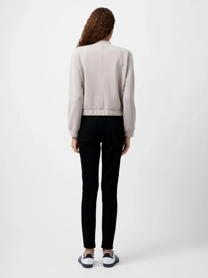 French Connection Coats and Jackets Wren Zip Through Bomber Jacket Washed Macchiato 8211 Woman