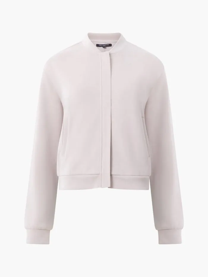 French Connection Coats and Jackets Wren Zip Through Bomber Jacket Washed Macchiato 8211 Woman