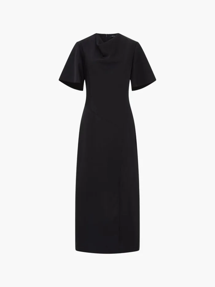 French Connection Dresses Fenix Satin Dress Blackout 8211 Woman