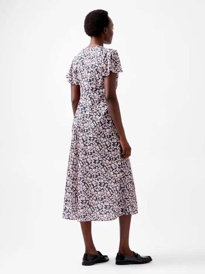 French Connection Dresses Fleure Tea Dress Navypink 8211 Woman