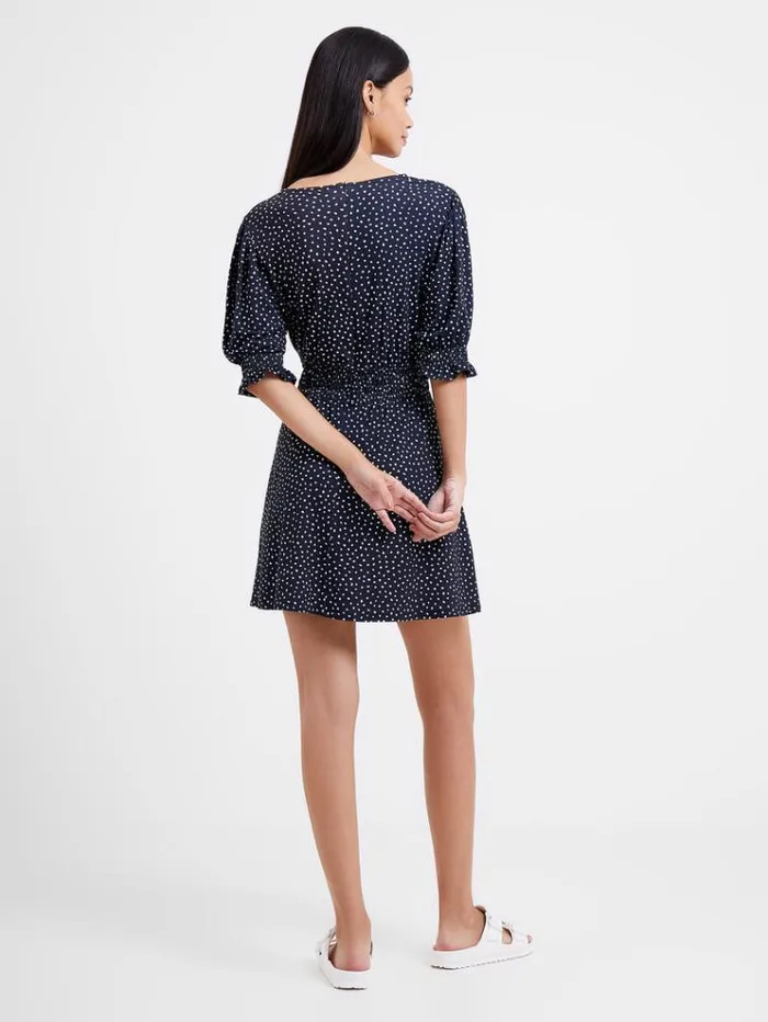 French Connection Dresses Meadow Dea 34 Sleeve Mini Dress Marine 8211 Woman