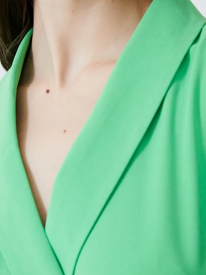 French Connection Dresses Sleeveless Shawl Dress Poise Green 8211 Woman
