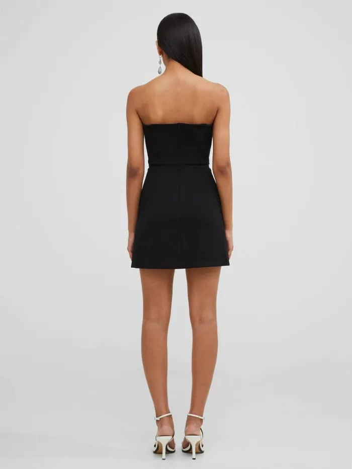 French Connection Dresses Whisper Bow Strappy Mini Dress 90 Winter Whiteblackout 8211 Woman