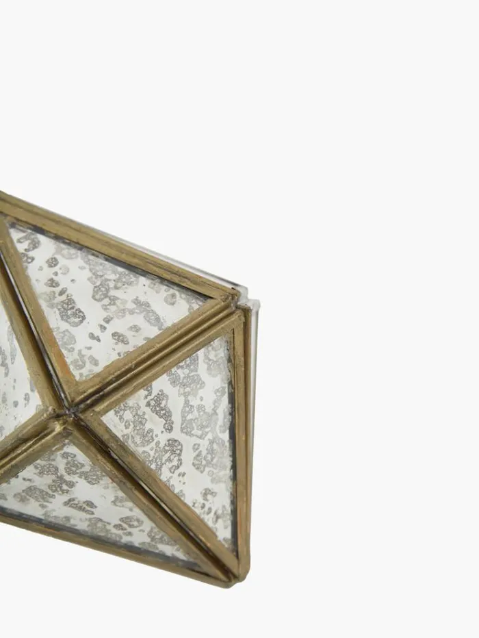 French Connection Home Accessories Antique Diamond Bauble Ornament Goldantique Mirror 8211 Home