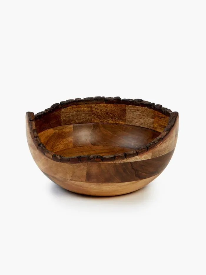 French Connection Home Accessories Dikita Mango Wood Bowl Natural 8211 Home