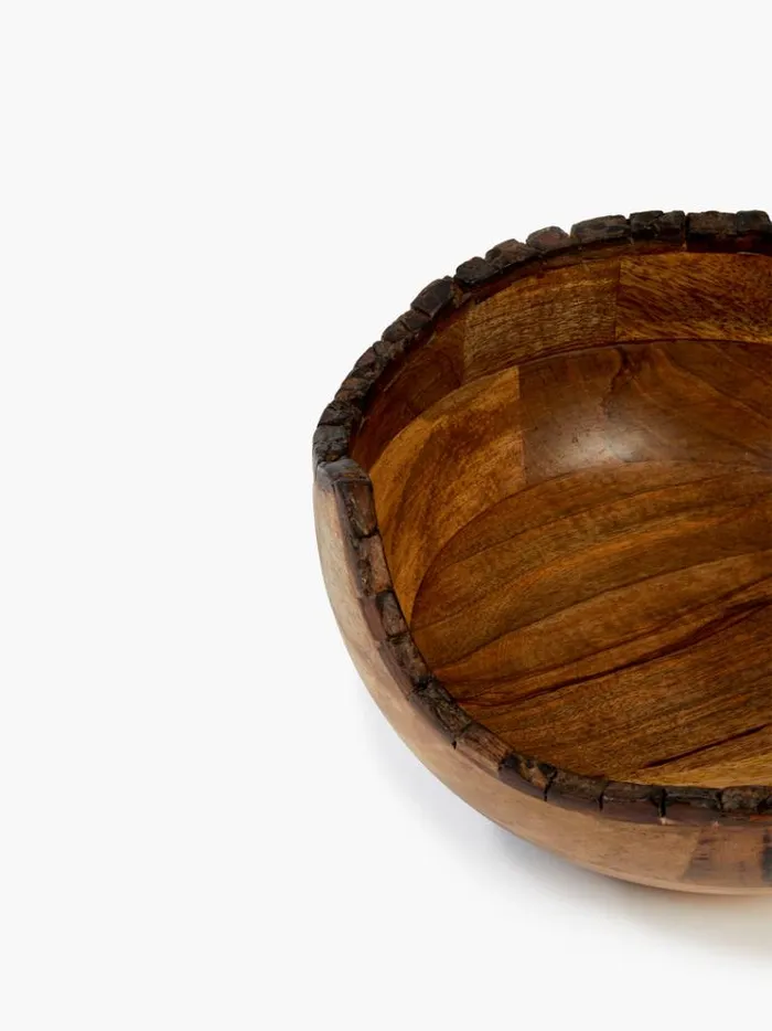 French Connection Home Accessories Dikita Mango Wood Bowl Natural 8211 Home