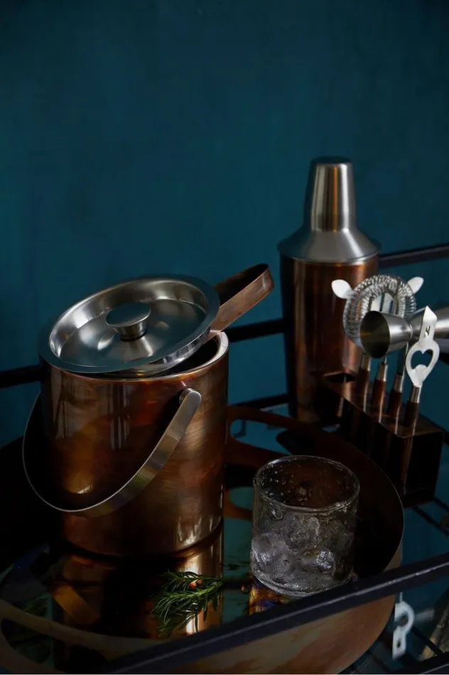 French Connection Home Accessories Galaxy Ice Bucket Bronze 8211 Home