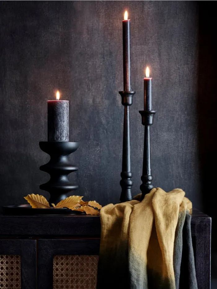 French Connection Home Accessories Kala Candle Holder Black 8211 Home