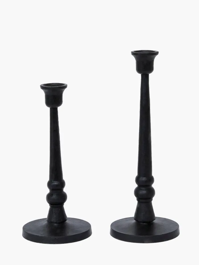 French Connection Home Accessories Kala Candle Holder Black 8211 Home