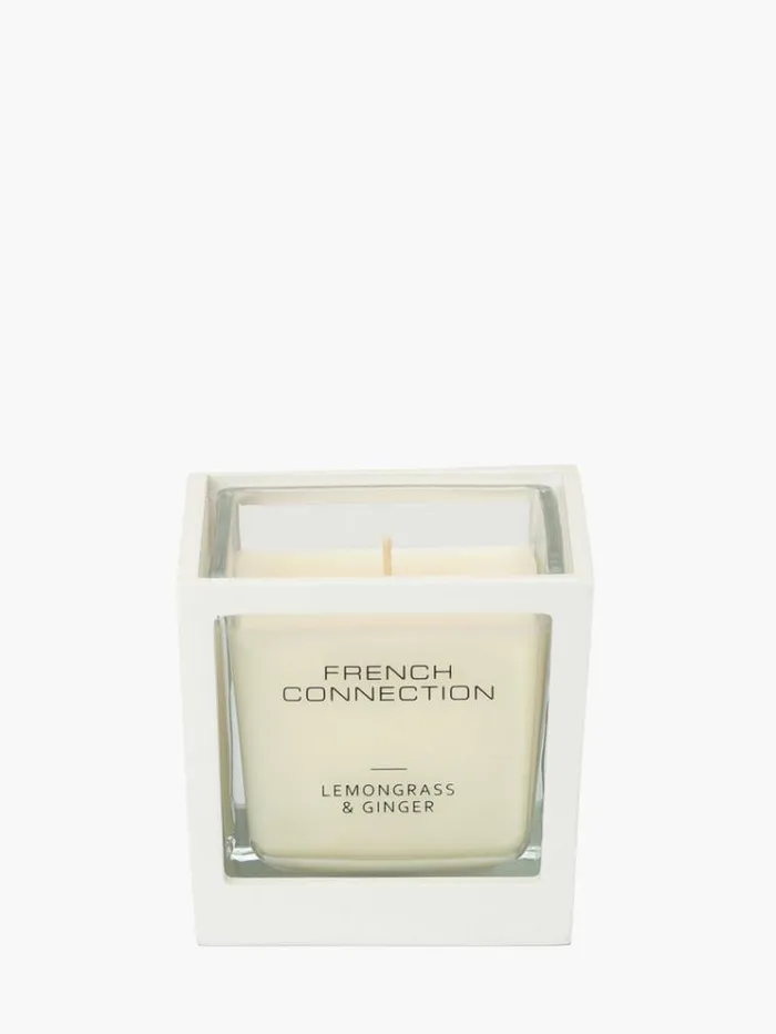 French Connection Home Accessories Lemongrass and Ginger Signature 200g Candle Natural 8211 Home