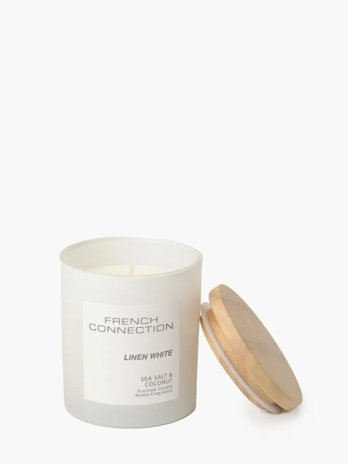French Connection Home Accessories Linen White Serenity 200g Candle Sea Saltcoconut 8211 Home French Connection Home Accessories Linen White Serenity 200g Candle Sea Saltcoconut 8211 Home