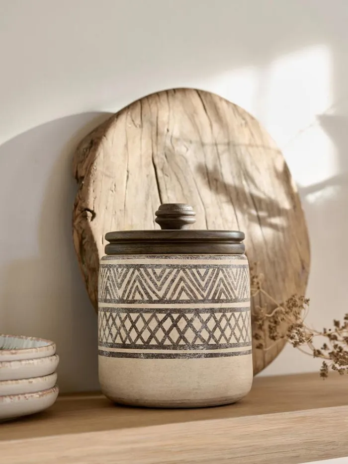 French Connection Home Accessories Watamu Storage Jar Natural 8211 Home