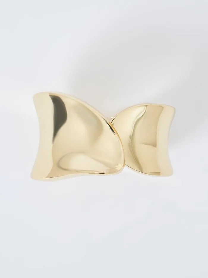 French Connection Jewellery Curved Wide Cuff Gold 8211 Woman